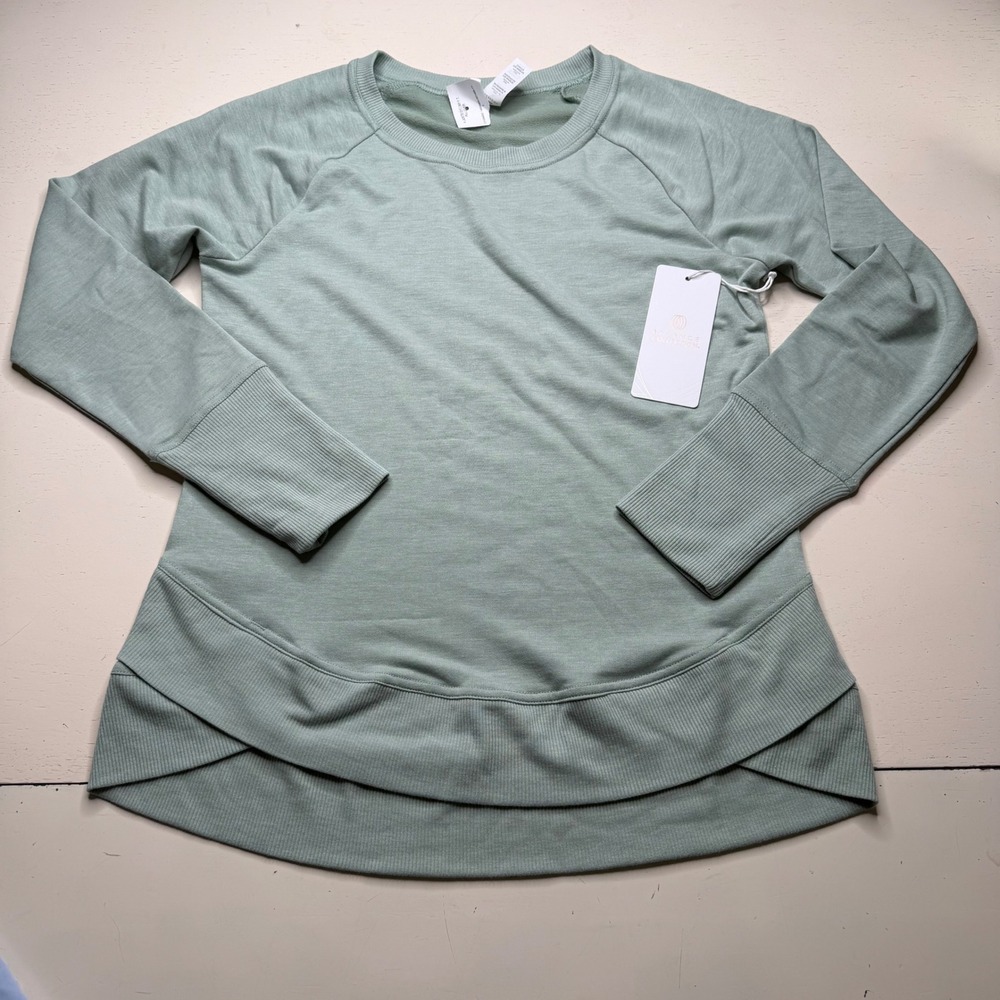 BALANCE COLLECTION Queeny Pullover Jadeite French Terry Women's Small NEW